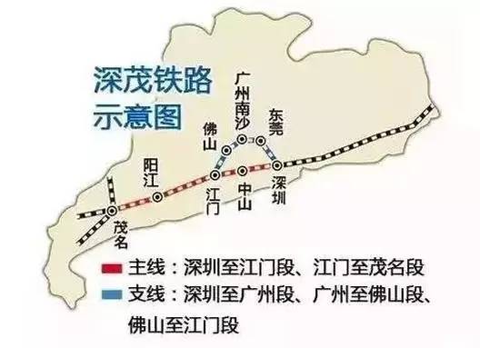 深茂高铁最新站点图，时代速度与脉络的交织